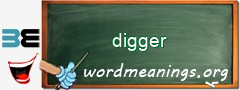 WordMeaning blackboard for digger